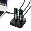 Simplecom SD550v2 USB 3.2 Gen2x2 to Dual Bay NVMe M.2 SSD Docking Station Duplicator Offline Clone - SuperSaverAU - view 5