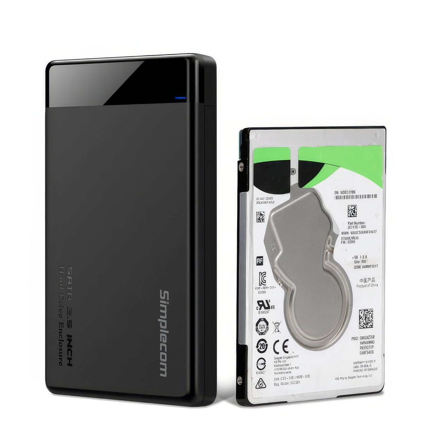 Simplecom SE109 Tool-free 2.5" SATA HDD SSD to USB-C Enclosure USB 3.2 Gen 1 - SuperSaverAU - view 4