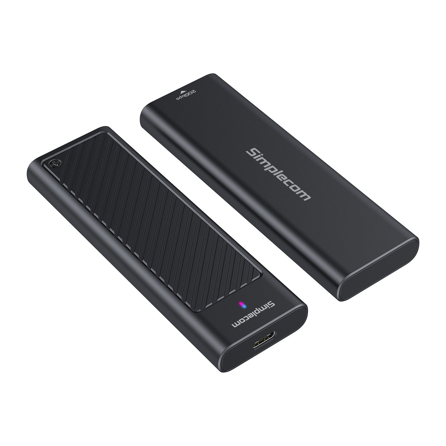 Simplecom SE538 M.2 SSD to USB 3.2 Gen 2x2 USB-C Enclosure 20Gbps NVMe SATA Dual Protocol - SuperSaverAU - view 2
