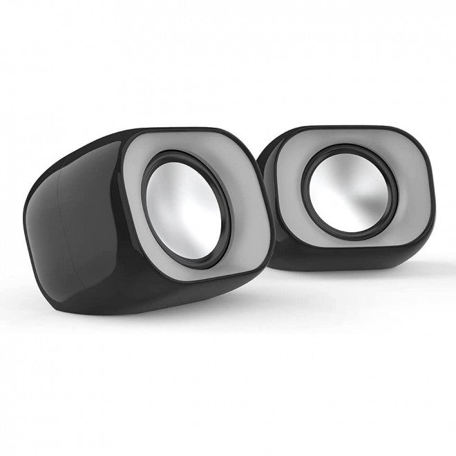HP DHS-2111 USB Stereo Multimedia Speaker 6W Angled Design with Wired Volume Control - SuperSaverAU - view 1