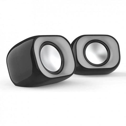 HP DHS-2111 USB Stereo Multimedia Speaker 6W Angled Design with Wired Volume Control - SuperSaverAU - view 1