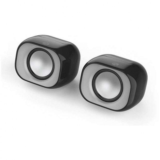 HP DHS-2111 USB Stereo Multimedia Speaker 6W Angled Design with Wired Volume Control - SuperSaverAU - view 2