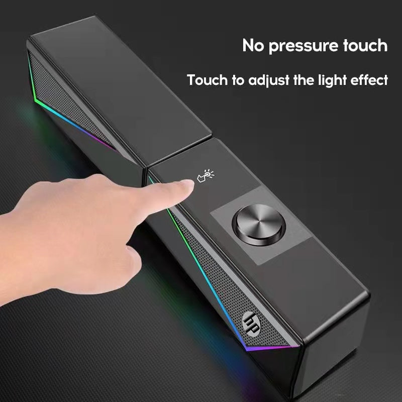 HP DHE-6005 Wired RGB Gaming Soundbar Speaker