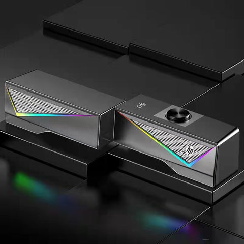 HP DHE-6005 Wired RGB Gaming Soundbar Speaker
