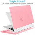 15 inch Air 2023 MacBook Air Matte Case  A2941 M2 Chip Hard Shell Case Keyboard Cover Pink - SuperSaverAU - view 3