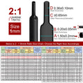 2m 1mm 2:1 Heat Shrink Tubing - ECO-Friendly, Flame Retardant, High Temp Resistance - SuperSaverAU - view 2