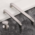 Brushed ZINC 128MM Modern European Kitchen Cabinet Handle Pull - Black - SuperSaverAU - view 1