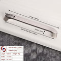 Brushed ZINC 128MM Modern European Kitchen Cabinet Handle Pull - Black - SuperSaverAU - view 2