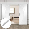 Barn Door Handle 212mm Black Matte Alloy, Rustproof, Easy Installation - SuperSaverAU - view 5