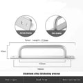 Barn Door Handle 212mm Black Matte Alloy, Rustproof, Easy Installation - SuperSaverAU - view 6