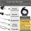 Premium Black 25mm Dumbbell and Barbell Clamps 2 Pack