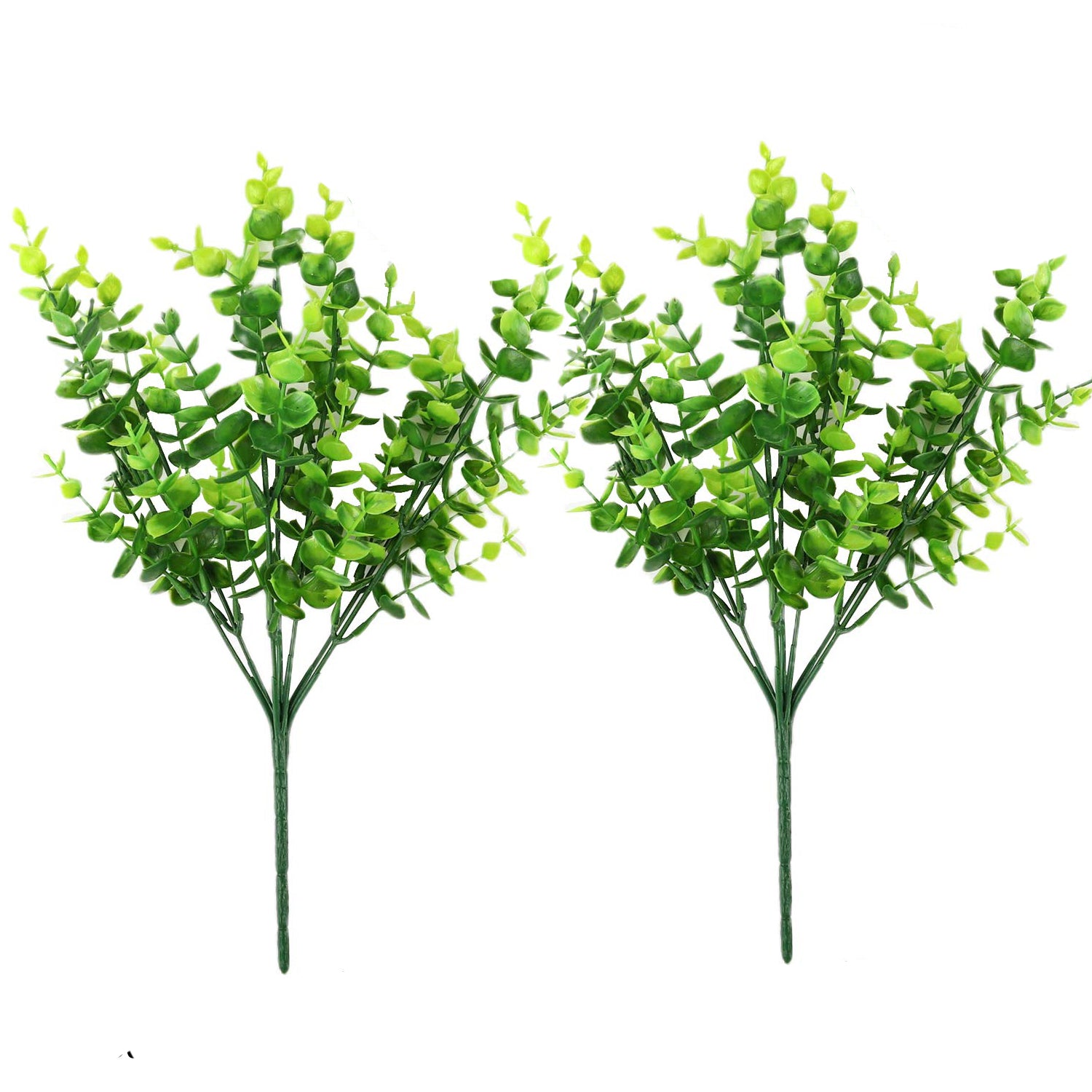 Artificial Eucalyptus Plants - 2 Pack, 34x18cm, Durable, Vivid Green Decor - SuperSaverAU - view 1