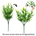 Artificial Eucalyptus Plants - 2 Pack, 34x18cm, Durable, Vivid Green Decor - SuperSaverAU - view 2
