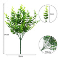 Artificial Eucalyptus Plants - 2 Pack, 34x18cm, Durable, Vivid Green Decor - SuperSaverAU - view 3
