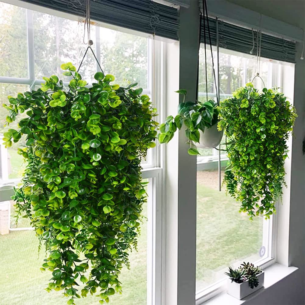 2 Pack 75cm Artificial Eucalyptus Plants - Faux Greenery for Home, Office, Wedding Decor - SuperSaverAU - view 2