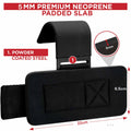 Pair Weight Lifting Hooks Straps Grip Wrist Wrap Support Powerlifting Deadlift Pull Up - SuperSaverAU - view 2