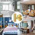 Gold Stainless Steel Wall Mount Towel Hooks - 2 Pcs by Premium - SuperSaverAU - view 2