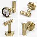 Gold Stainless Steel Wall Mount Towel Hooks - 2 Pcs by Premium - SuperSaverAU - view 5