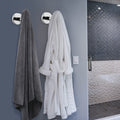 Polished Chrome 2 Pcs Wall Mount Towel Hooks, Rustproof, Easy Install, Modern Design - SuperSaverAU - view 3
