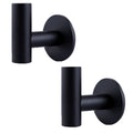 Premium Black 2 Pack Self Adhesive 304 Stainless Steel Towel Hooks