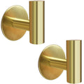 Premium Gold 2 Pack Self Adhesive 304 Stainless Steel Towel Hooks