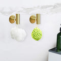 Premium Gold 2 Pack Self Adhesive 304 Stainless Steel Towel Hooks