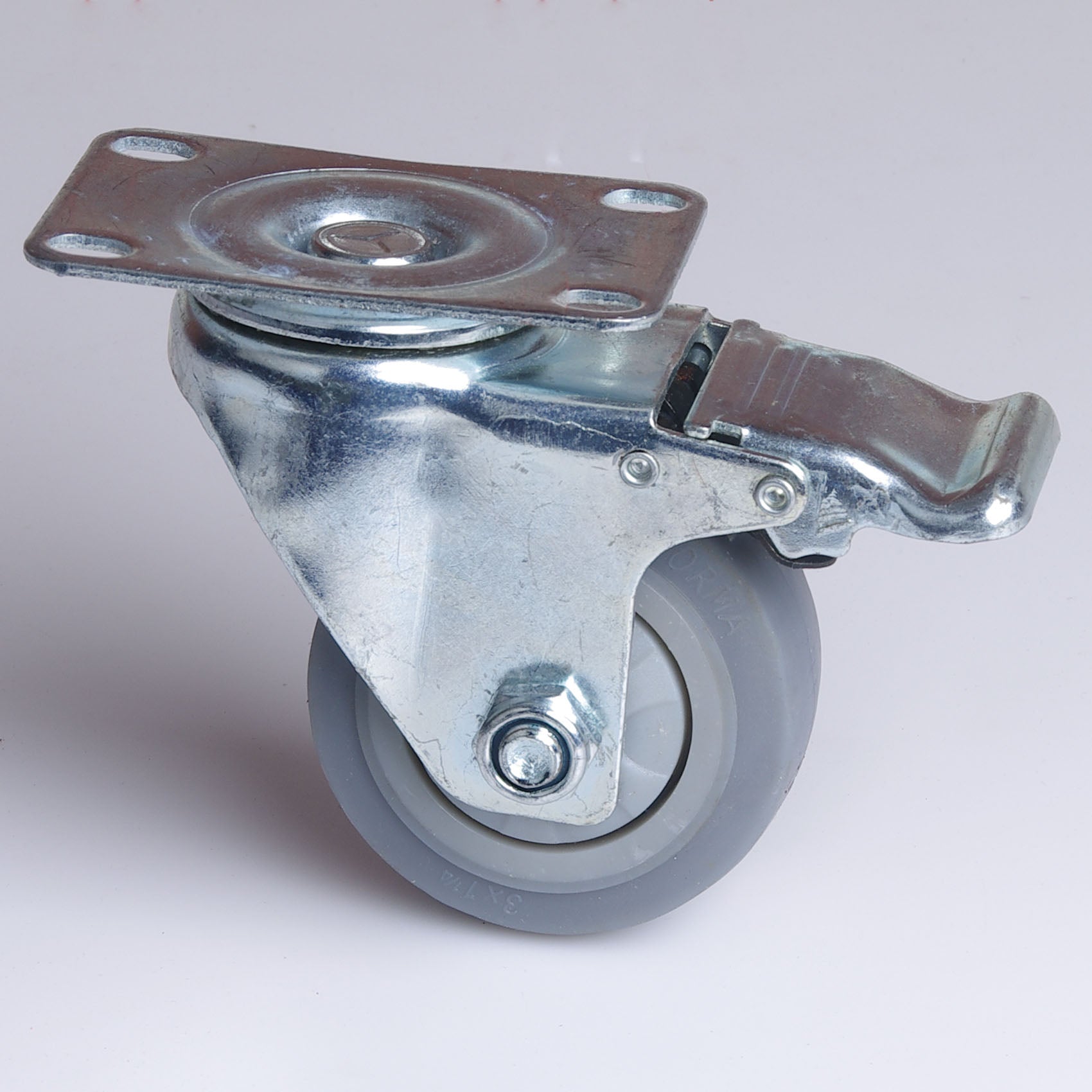 3 inch Heavy Duty Caster Wheels Swivel with Brake Locking Casters Castor Wheels Cart Furniture Workbench - SuperSaverAU - view 3