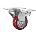 3 inch Heavy Duty Casters Lockable Caster Wheel Swivel Casters Castor with Brakes for Furniture and Workbench Cart - SuperSaverAU - view 1