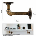 4PCS Industrial Pipe Shelf Bracket 18cm-34cm Depth, 30kg Support, Easy Install - SuperSaverAU - view 2