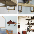 4PCS Industrial Pipe Shelf Bracket 18cm-34cm Depth, 30kg Support, Easy Install - SuperSaverAU - view 3