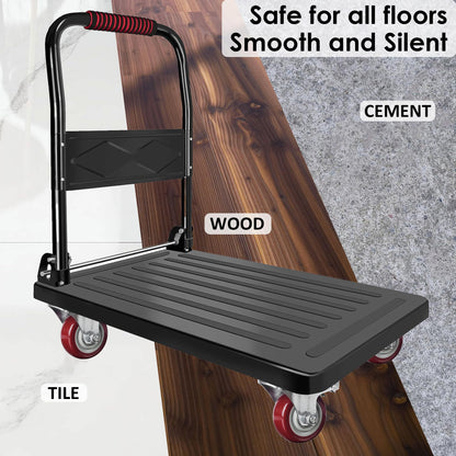 4" Heavy Duty Caster Wheels - 2x Swivel with Brake & 2x Fixed, 520kg Load Capacity