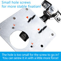Premium 4 Pack Cabinet Hinge Repair Plate Brackets with Screws
