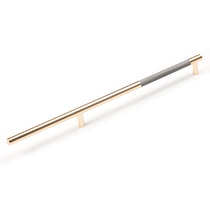Gold Solid Modern Design Kitchen Cabinet Handle Pull 256mm, Sleek Stainless Steel - SuperSaverAU - view 1