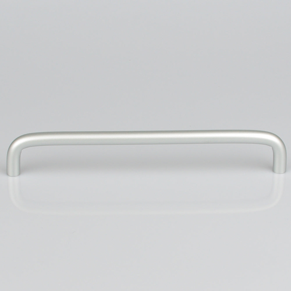 Aluminium Kitchen Cabinet Handles 192mm, Modern Stainless Steel Pull, Silver - SuperSaverAU - view 1