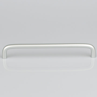 Aluminium Kitchen Cabinet Handles 192mm, Modern Stainless Steel Pull, Silver