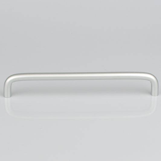 Aluminium Kitchen Cabinet Handles 192mm, Modern Stainless Steel Pull, Silver