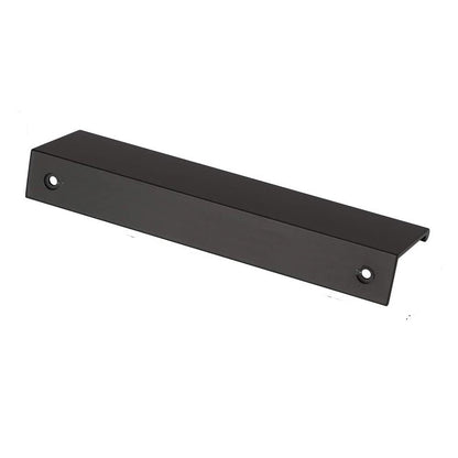 Aluminum Kitchen Cabinet Pull, Modern Black Handle, 128mm Hole to Hole