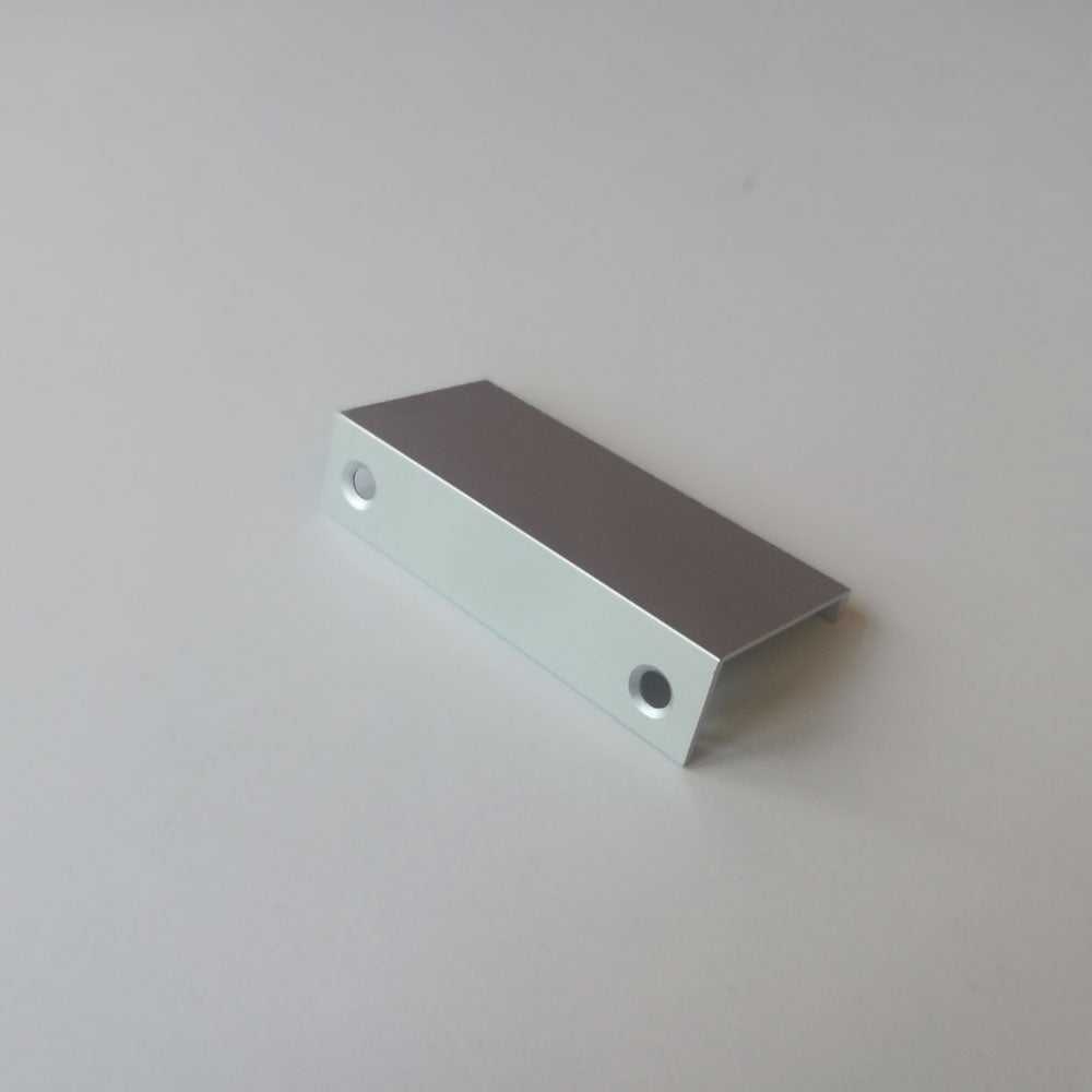 Aluminum Kitchen Cabinet Pull, Modern European Style, 64mm, Silver, Includes Screws - SuperSaverAU - view 1
