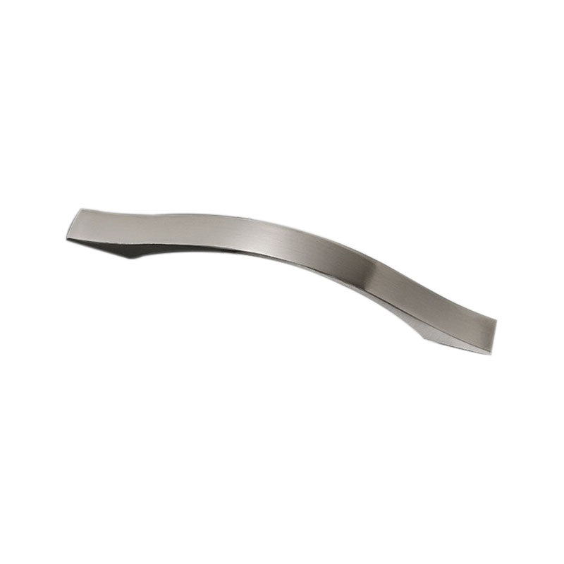 Brushed Silver 128mm Modern Aluminum Alloy Cabinet Pull Handle - 1x Handle - SuperSaverAU - view 1
