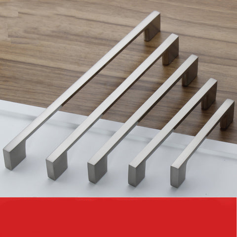 Brushed Nickel Cabinet Handles 96MM, Aluminum Alloy, Easy Installation, 2 Screws - SuperSaverAU - view 1