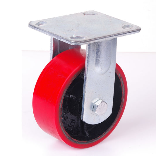 5 inch Industrial Fixed Caster Wheels - 500KG Capacity