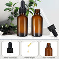 20ml (5 Pack) Amber Glass Dropper Bottle Liquid Essential Oils Bottle Bottles Leakproof Glass Tincture Bottles - SuperSaverAU - view 2