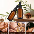 Premium Amber Glass Dropper Bottles 5ml 5 Pack for Oils Tinctures and Serums