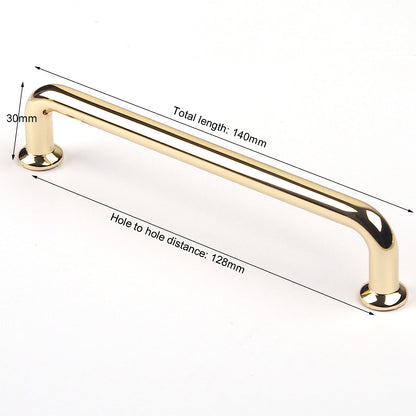128mm Polished Gold Cabinet Drawer Pull Handle
