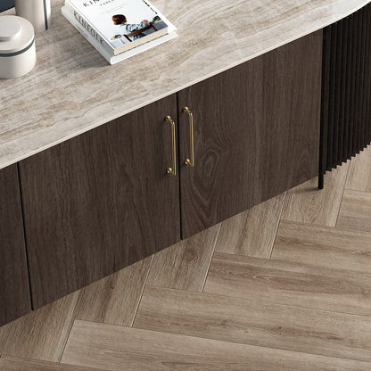 128mm Polished Gold Cabinet Drawer Pull Handle