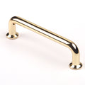 Premium 96mm Polished Gold Cabinet Handle with Screws