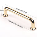 Premium 96mm Polished Gold Cabinet Handle with Screws