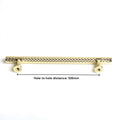 Gold Solid Zinc Kitchen Cabinet Handles 128mm, Modern European Style, Sleek Design - SuperSaverAU - view 1