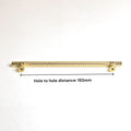 Gold Solid Zinc Kitchen Cabinet Handle Pull 192mm, Modern European Style - SuperSaverAU - view 2
