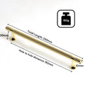 Gold Solid Zinc Kitchen Cabinet Handle Pull 192mm, Modern European Style - SuperSaverAU - view 4